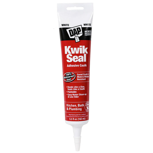 Kwik-Seal Tub and Tile Caulk White - 5.5 oz
